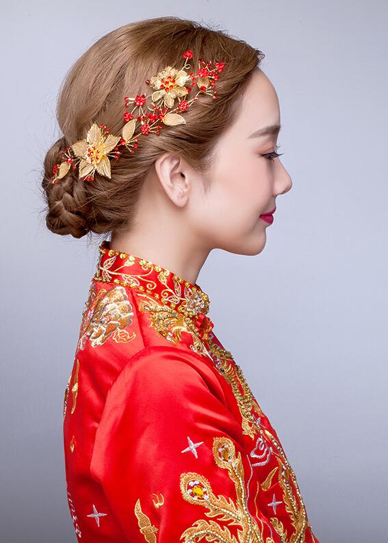 秀禾服新娘发型图片尽显东方女性美感