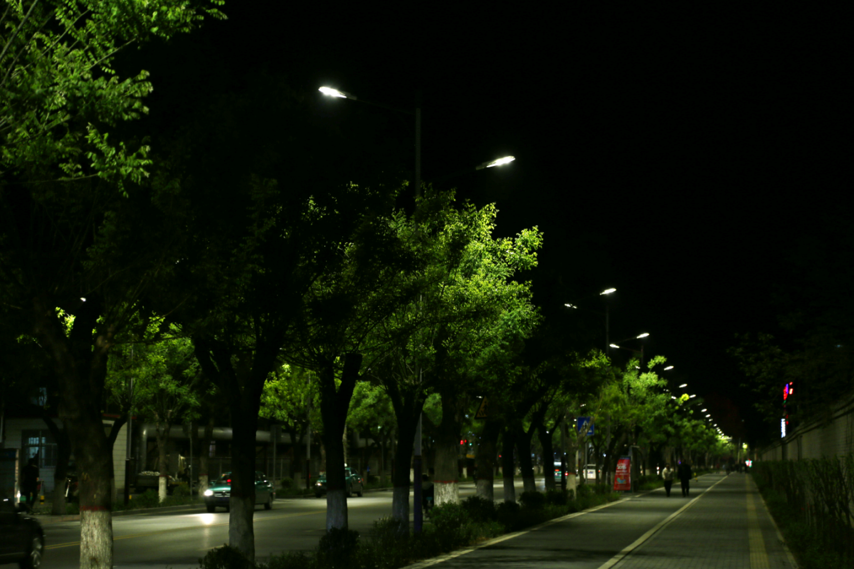 蜂巢led路燈扮亮淄博臨淄城區的夜晚