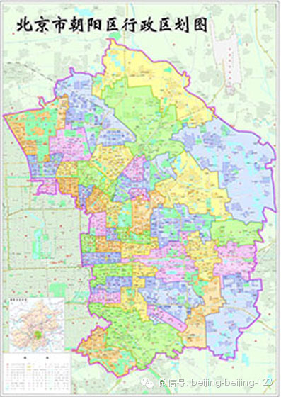 朝阳区地图放大图片