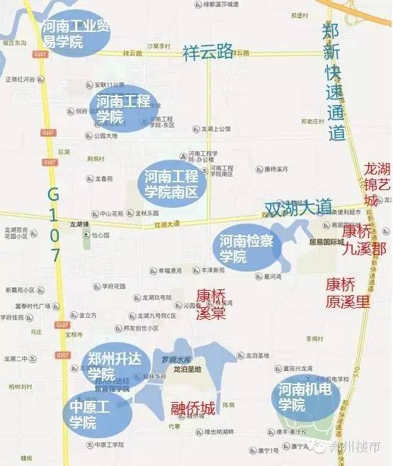 郑州龙湖大学城地图图片