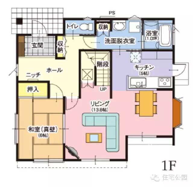 日本农村自建房户型5套 平面布局落后中国50年