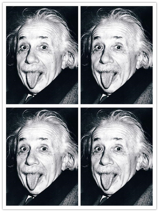 爱因斯坦吐舌头原图图片