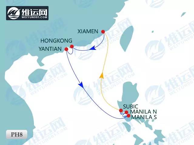 ph8海运新航线出世!mcc新增厦门至马尼拉直航服务