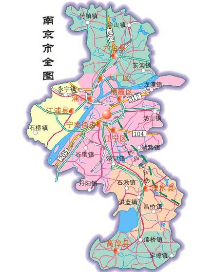 南京地图 清晰图片