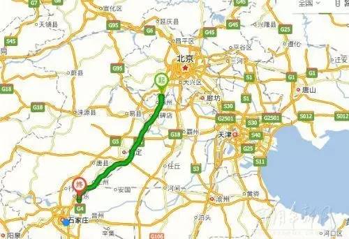 京石高速路线图图片