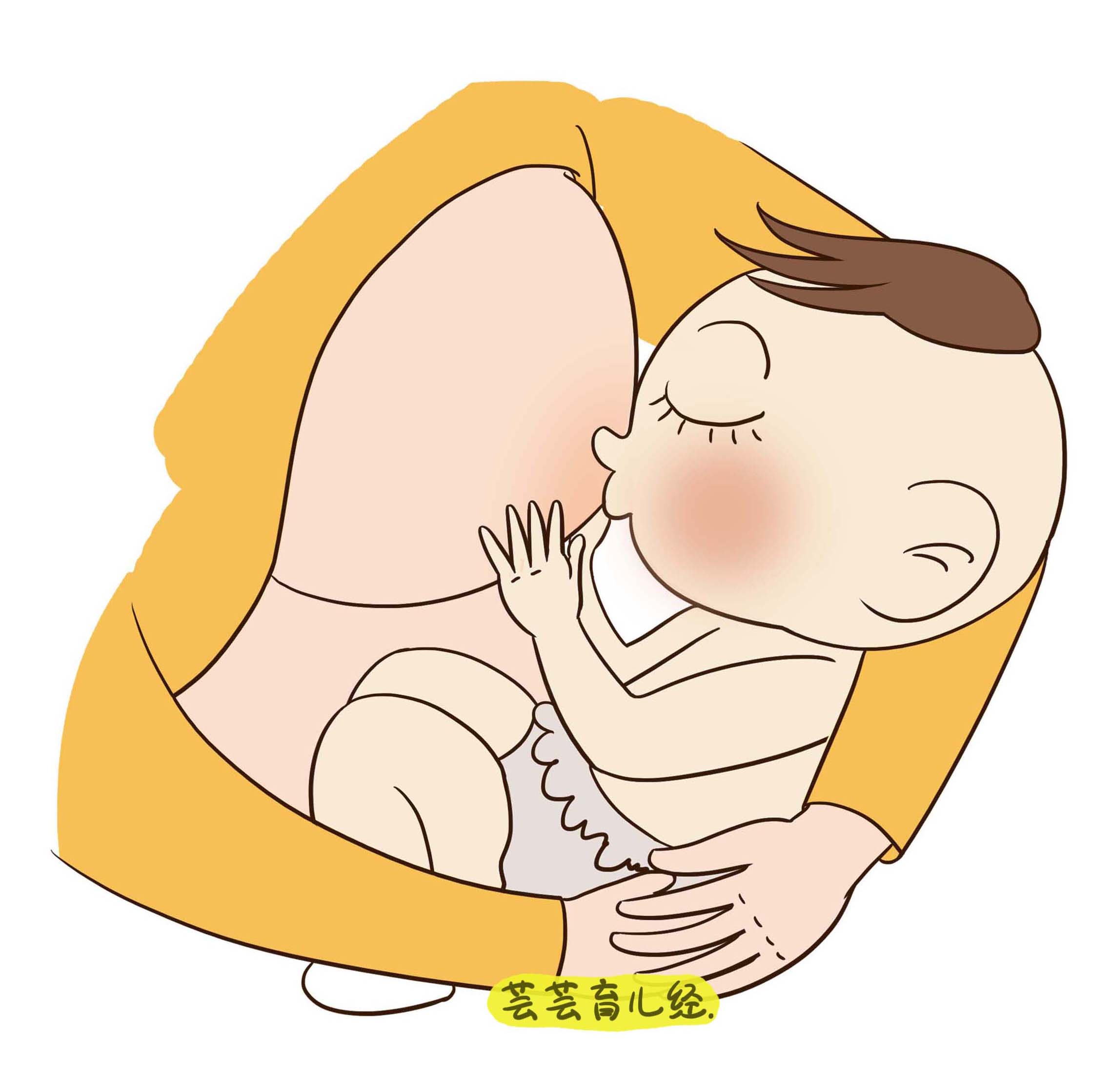 婴儿吃奶口腔内示意图图片