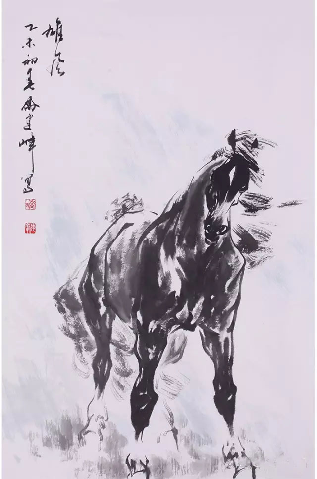 乔建峰国画马图片