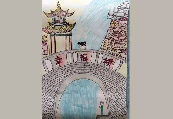 泉州洛阳桥儿童绘画图片