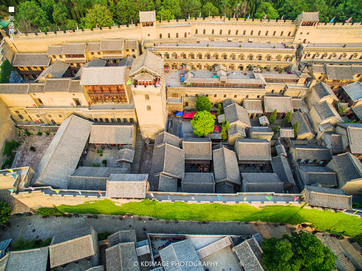 古代王府鸟瞰图图片