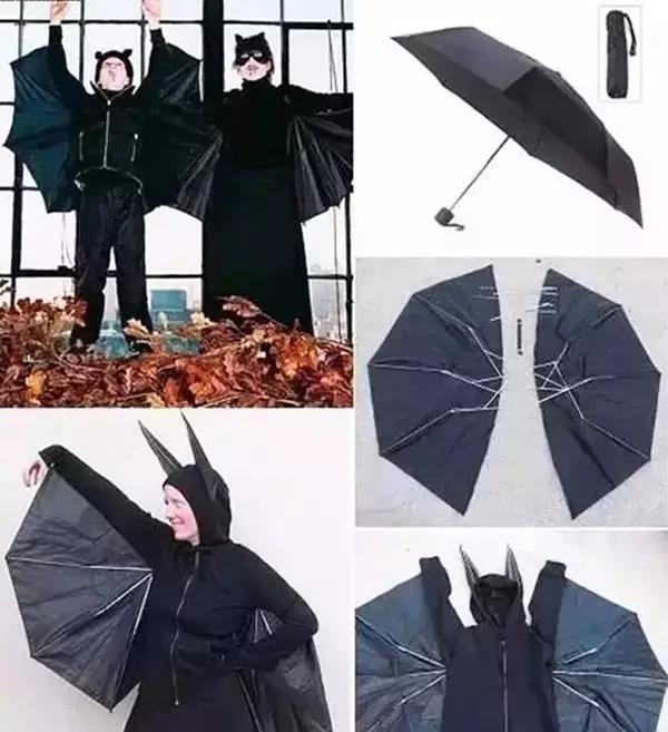 旧雨伞布改造雨衣图片