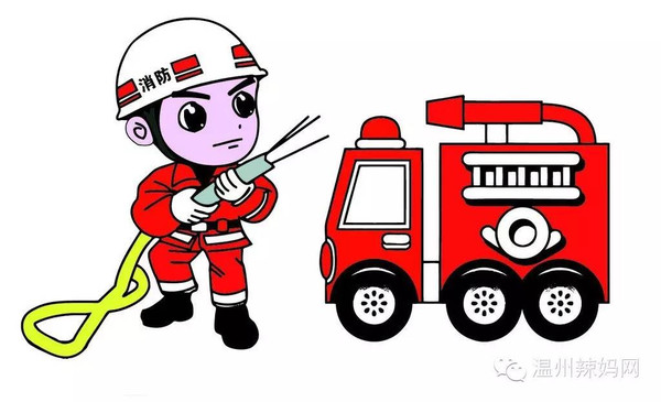 消防站卡通简笔画图片