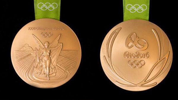 里约奥运会奖牌图片