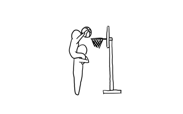 动态人物打篮球简笔画图片
