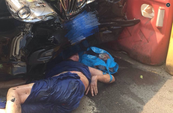 血腥慎点!自贡五星街千盛下行公路发生惨烈车祸,两车相撞,结果