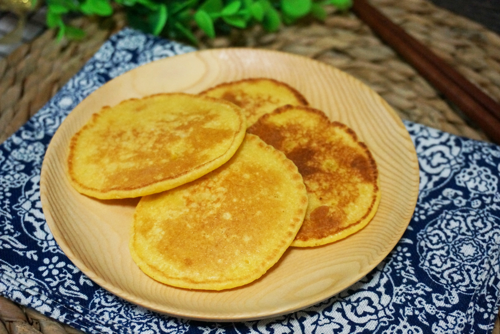 【早安】有粗粮有营养的早餐【奶香玉米饼】