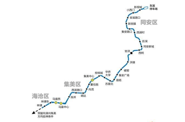 厦门地铁11号线线路图图片