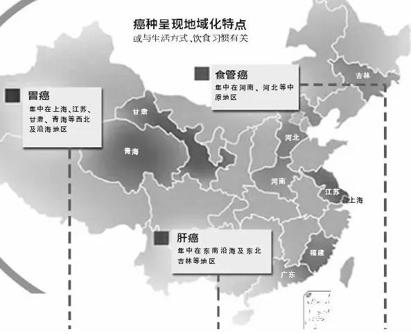 人的一生患癌几率为2202官方发布中国癌症地图