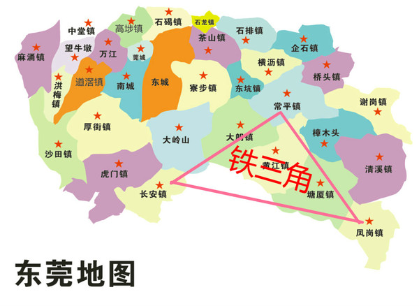 东莞市凤岗镇地图线路图片