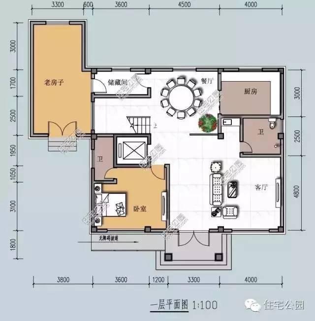 土豪自建带电梯的三层豪宅12x12米含全图预算