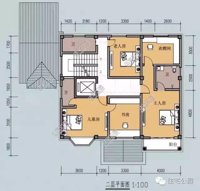 土豪自建带电梯的三层豪宅12x12米,含全图 预算!