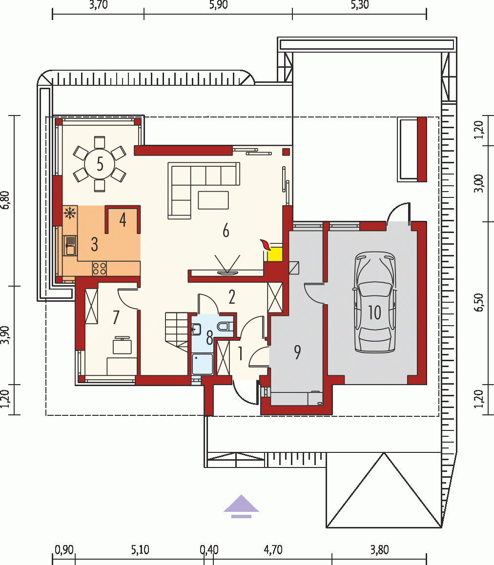 自建實用2層別墅14x11米,佈局合理含平面圖!