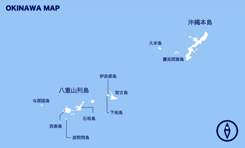 冲绳群岛地图图片