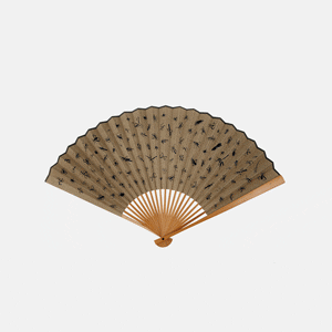 道出夏日生机的日式小判型竹扇日本小判型竹扇子 扇子画出自日本工艺