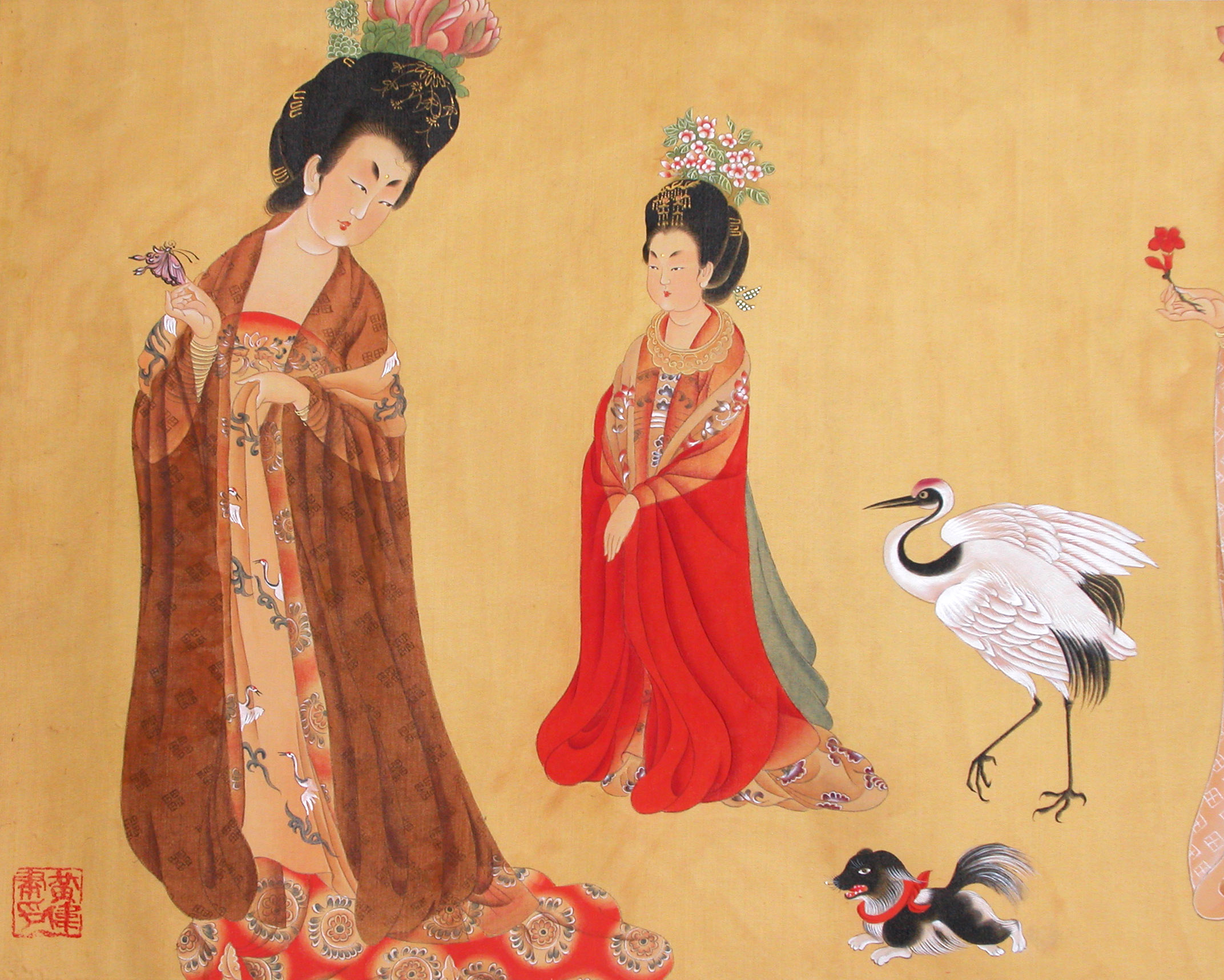 唐朝时期的人物画图片