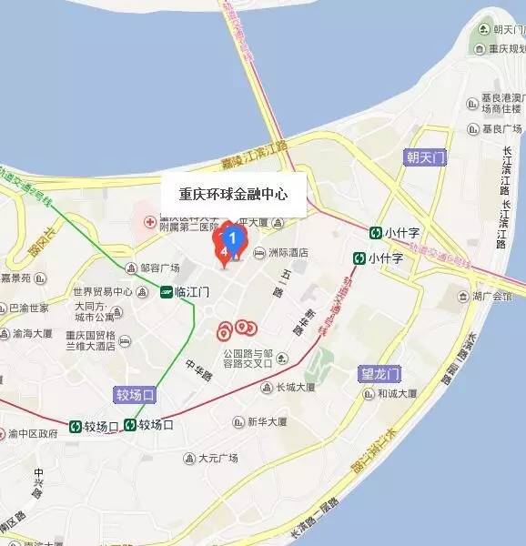 重庆江北嘴地图图片