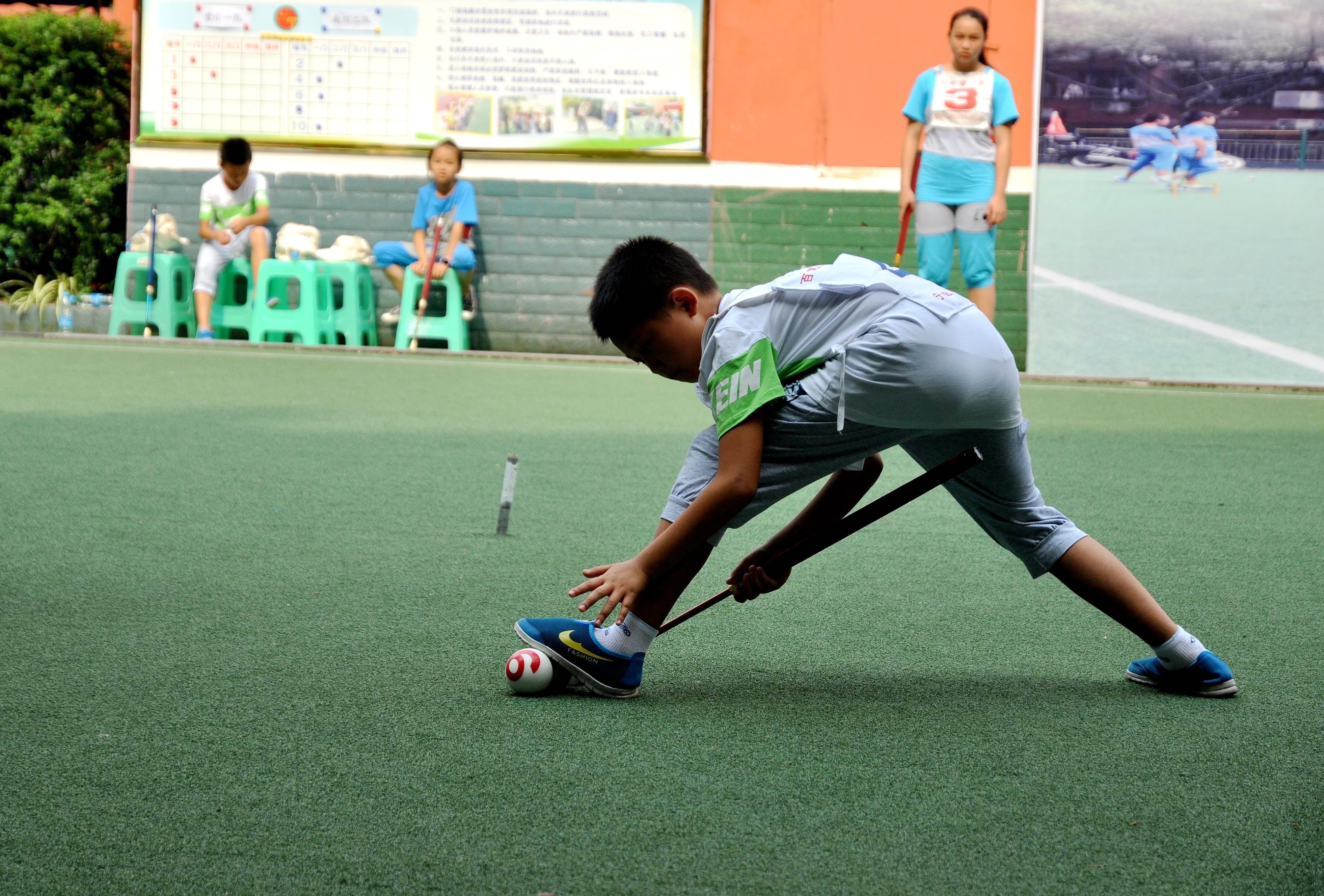重庆市青少年门球赛在綦江营盘山小学举行