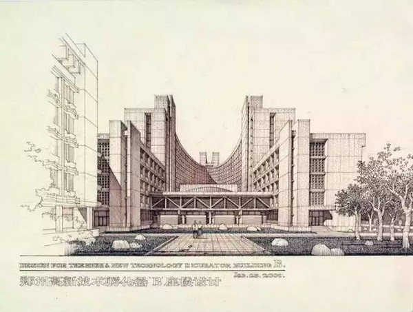 赏建筑之美0202天津大学彭一刚院士手绘特辑