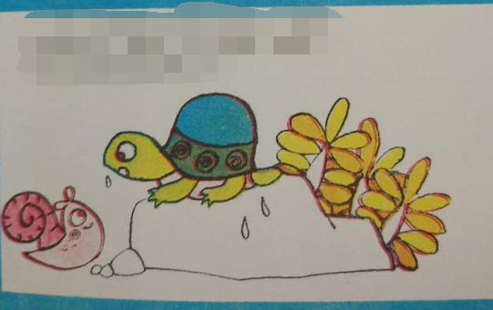 小乌龟画画看图写话图片