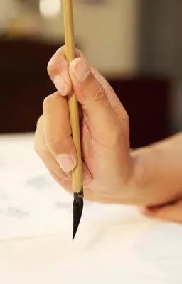 练毛笔字握笔姿势图片