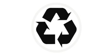 这个标志,标志你购买的产品的包装是由废弃物回收后重新制作的,而中间