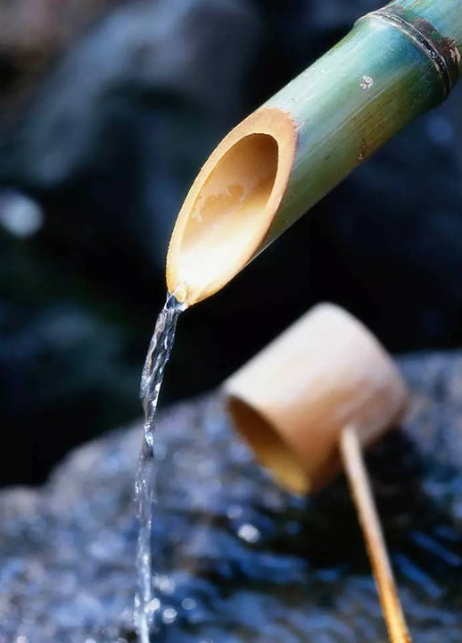 古代竹子引水图片