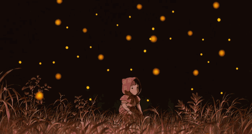关于萤火虫的记忆才如此美丽因为和你在一起想念闪闪发光的萤火虫想念