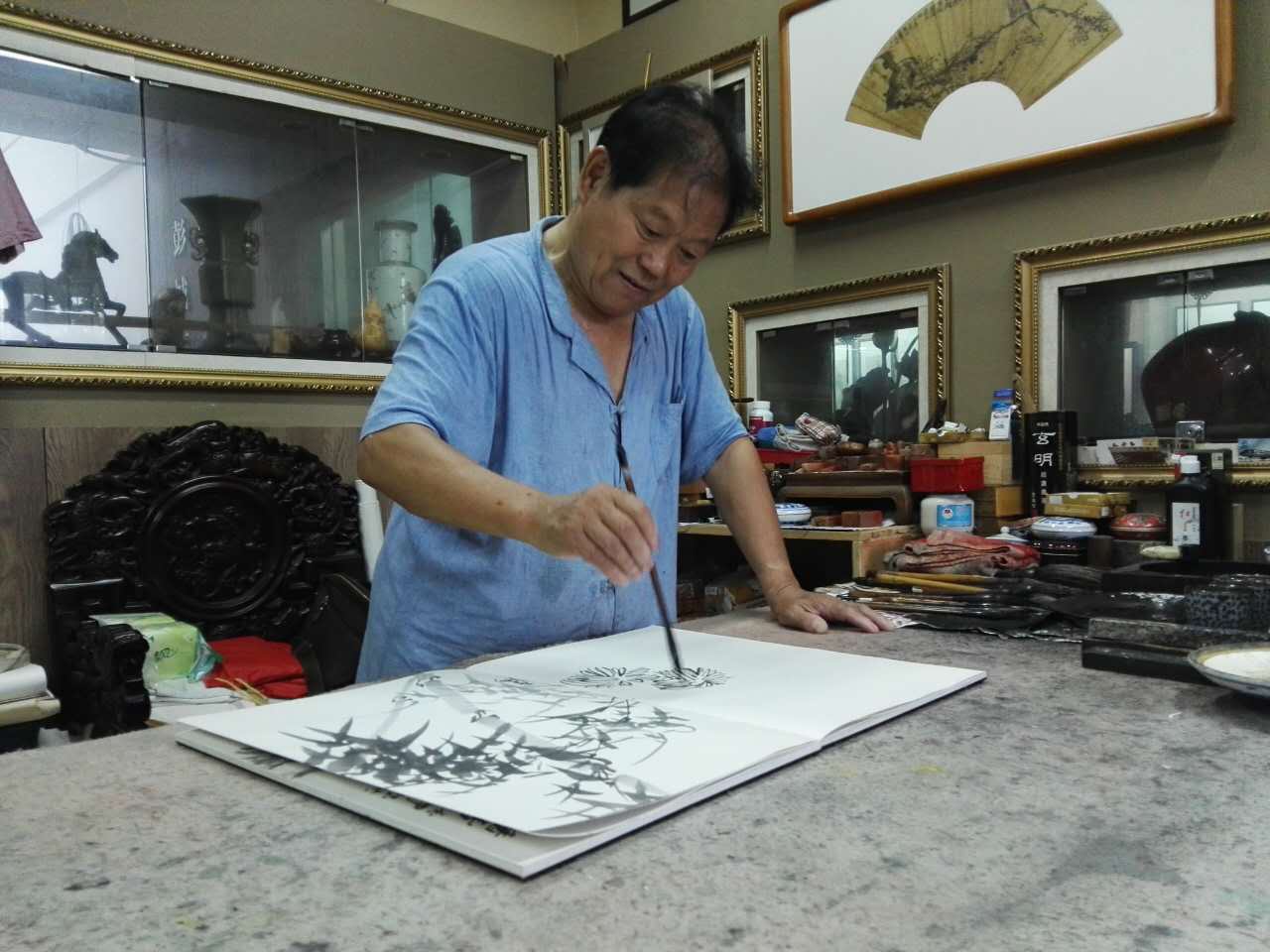 中国著名花鸟画家周长海:徐州武梅人