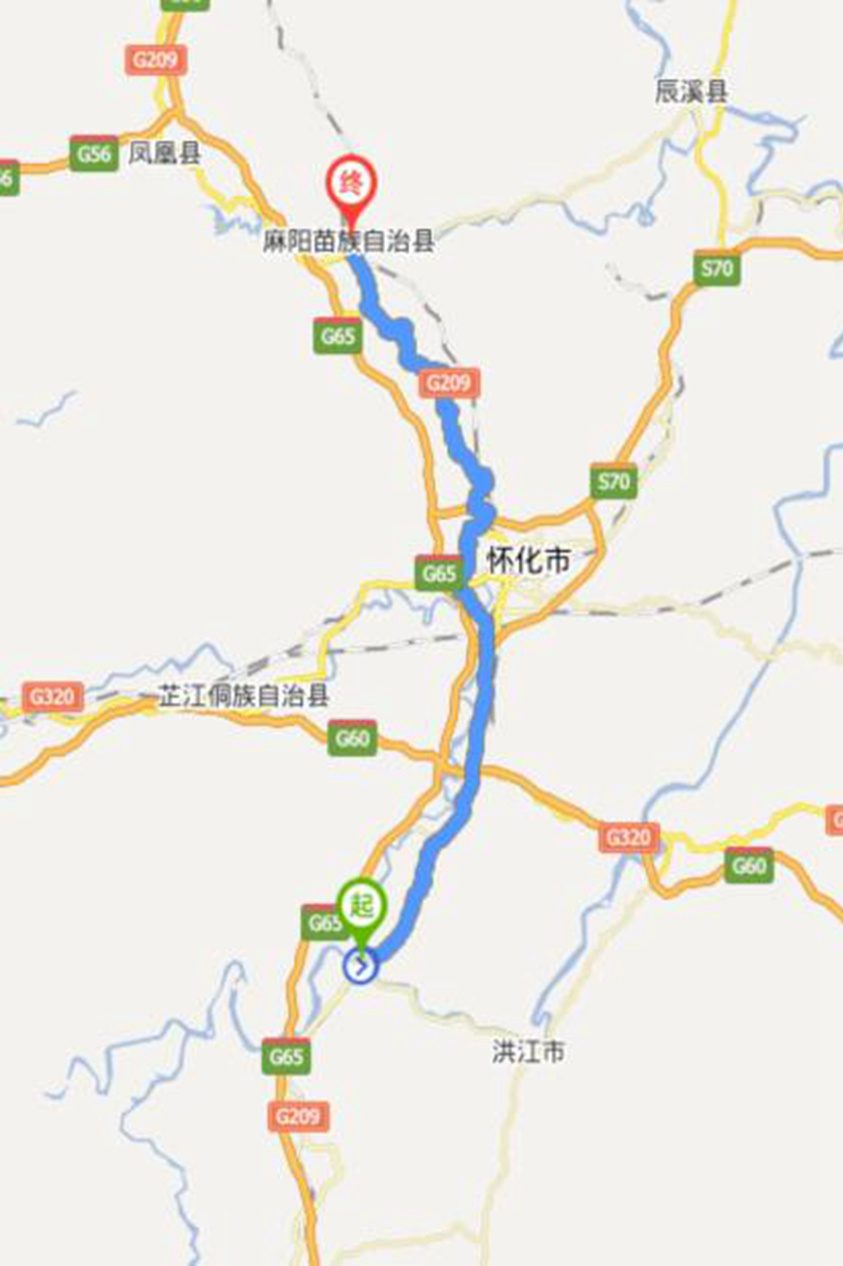 麻阳高速公路线路图图片