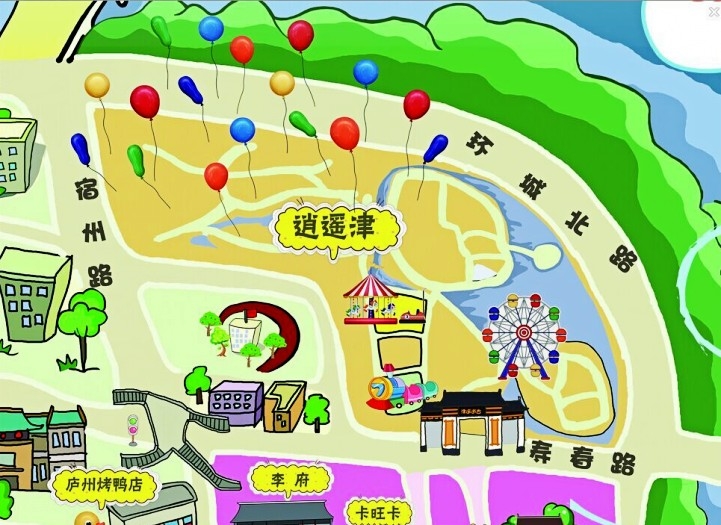 杏花公园地图图片