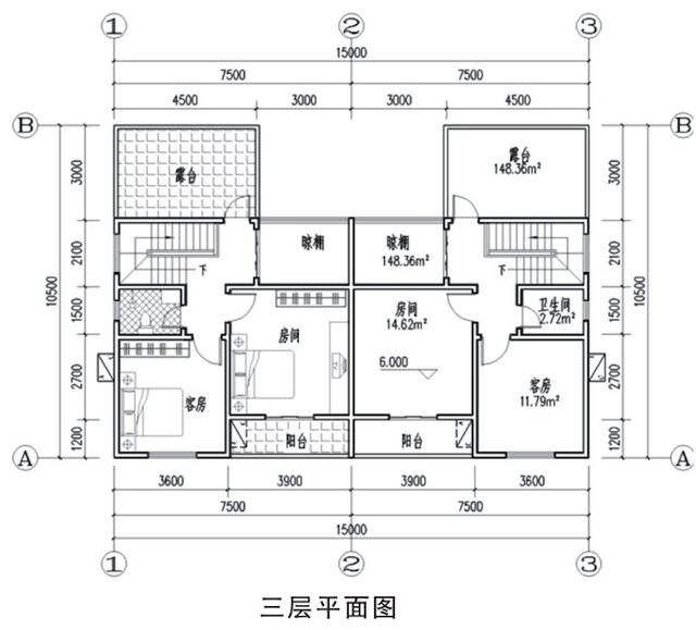 15x10米农村房