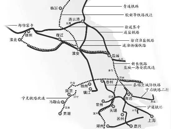 苏北高铁线路规划图图片