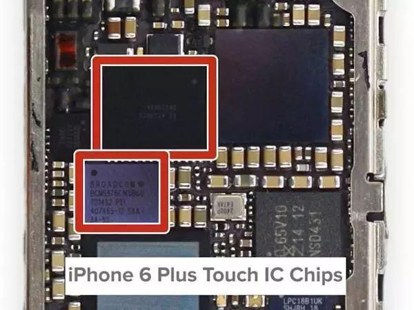 苹果6sp触摸ic位置图图片