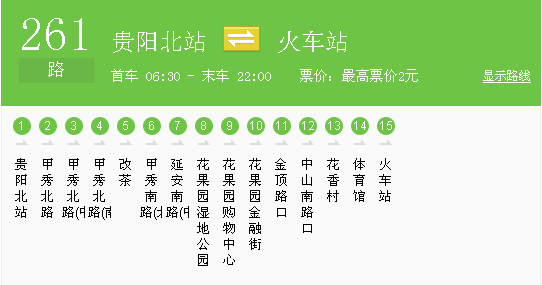 贵阳公交车线路查询图片