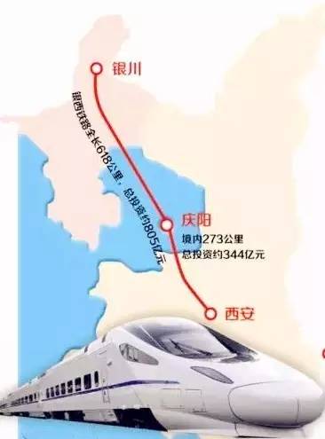 银西高铁起自西安北站,向西北经咸阳机场,礼泉,乾县,永寿,彬县后进入