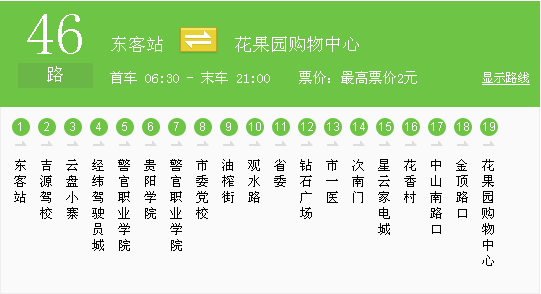 贵阳222路公交车路线图图片
