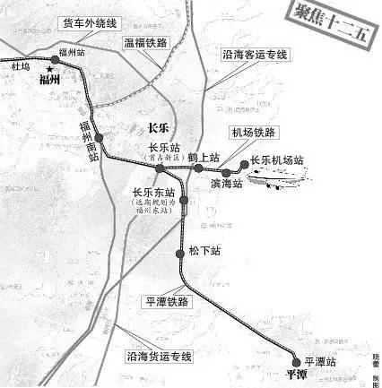 福平铁路经过站点图图片