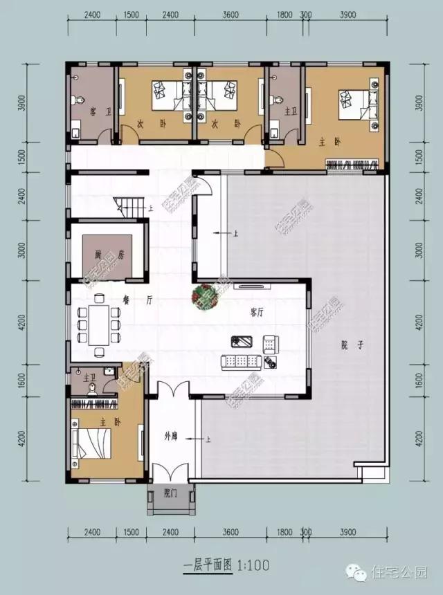 16x21米简中式小院简单大方全图预算