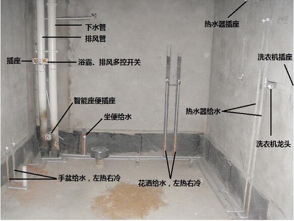 厕所排污管安装图图片