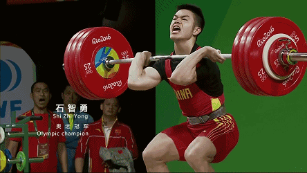 里约奥运会举重男子69公斤级金牌得主——石智勇