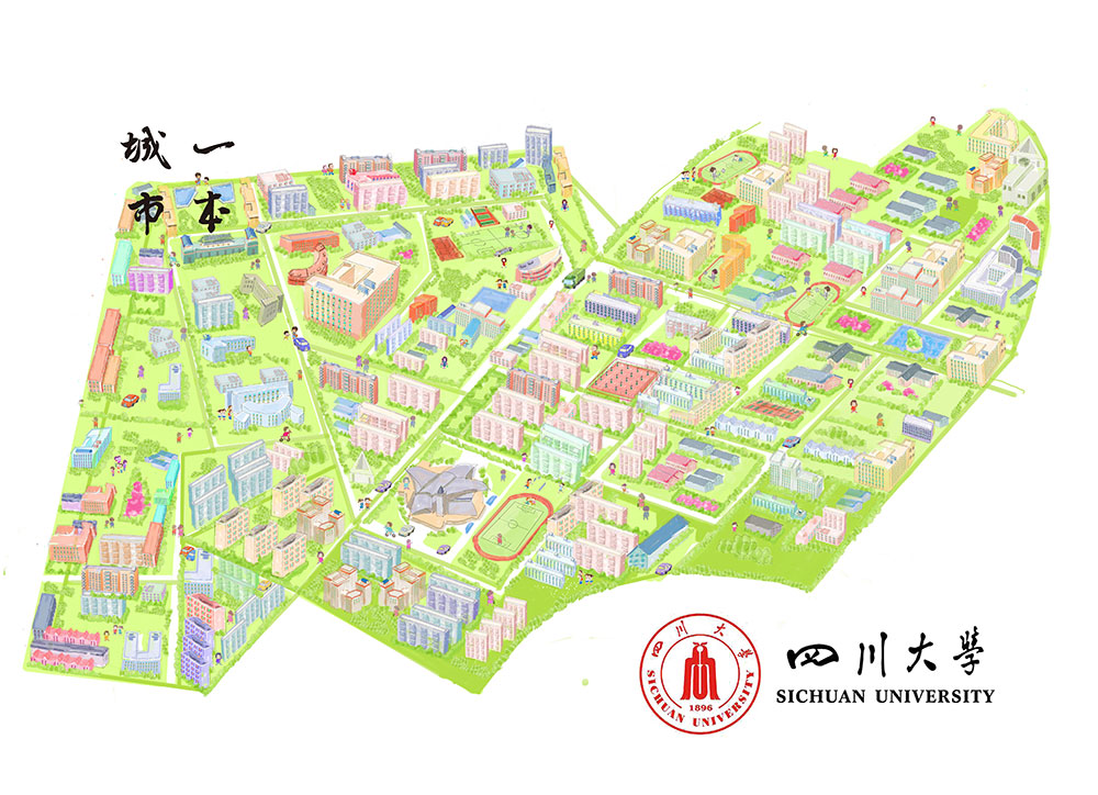 成都大学地图全图高清图片